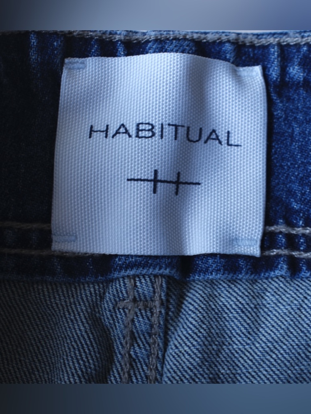 NWT Habitual Extra Wide Leg Cargo Jeans High Rise Blue Utility‎ Loop 4/27 - Picture 8 of 8